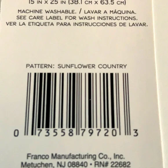 Hand Crafted Crochet Top Sunflower Hanging Kitchen Dish or Bathroom Hand Towels - Picture 4 of 5